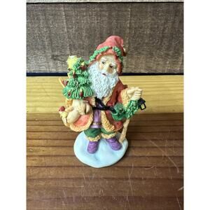 Vintage Bronson Collectibles Santa Figurine "Yuleman from Denmark" 1995 In Box